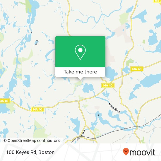 Mapa de 100 Keyes Rd