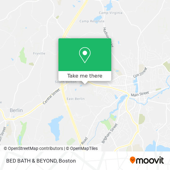 BED BATH & BEYOND map