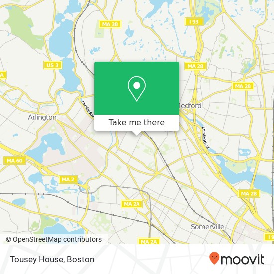 Tousey House map