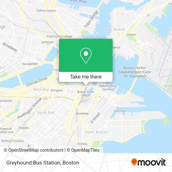 Greyhound:Bus Station map