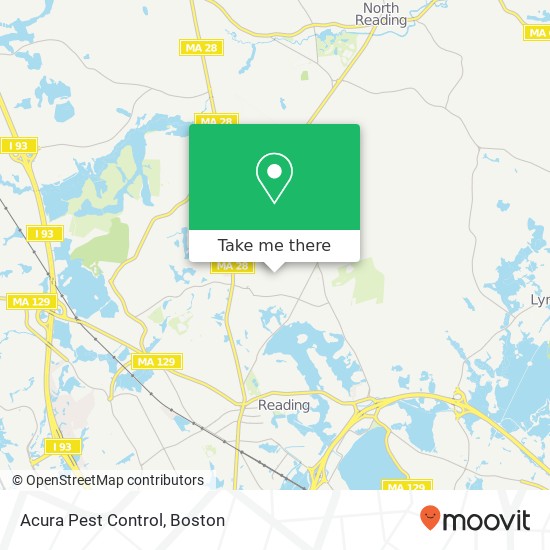 Acura Pest Control map