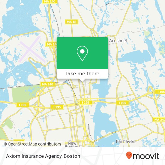 Mapa de Axiom Insurance Agency