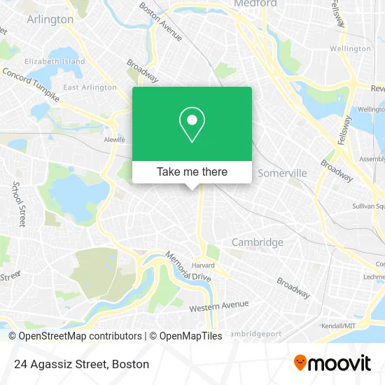 24 Agassiz Street map