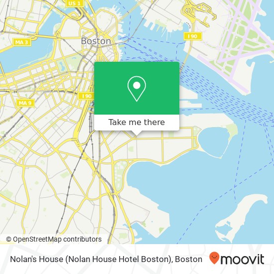 Mapa de Nolan's House (Nolan House Hotel Boston)