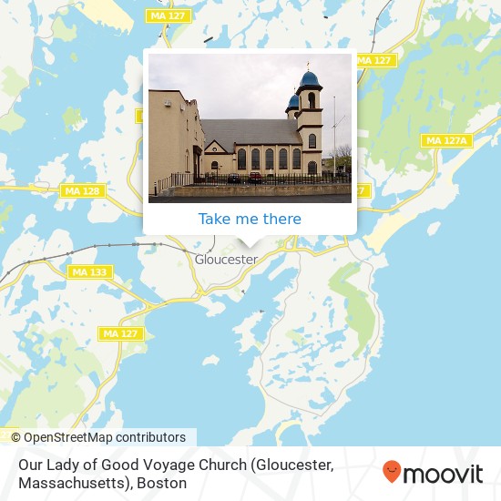 Mapa de Our Lady of Good Voyage Church (Gloucester, Massachusetts)