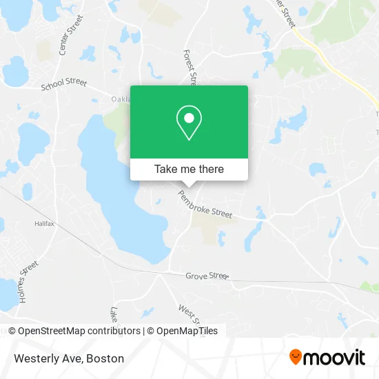Westerly Ave map