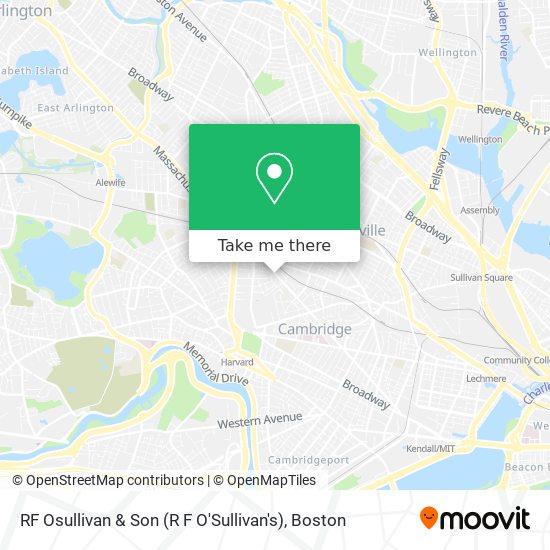 RF Osullivan & Son (R F O'Sullivan's) map