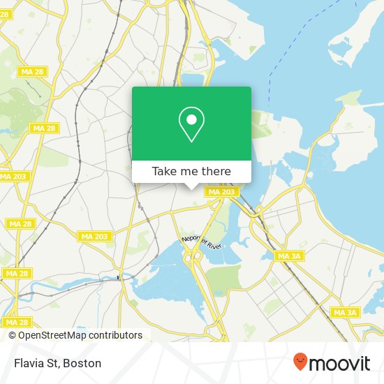 Flavia St map