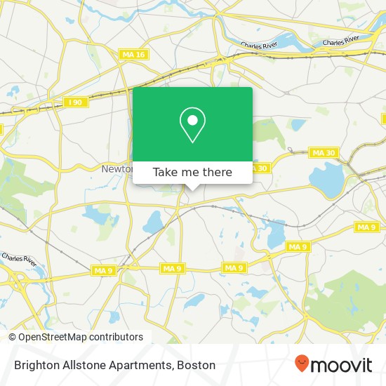 Brighton Allstone Apartments map