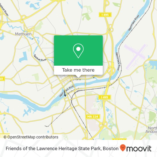 Friends of the Lawrence Heritage State Park map