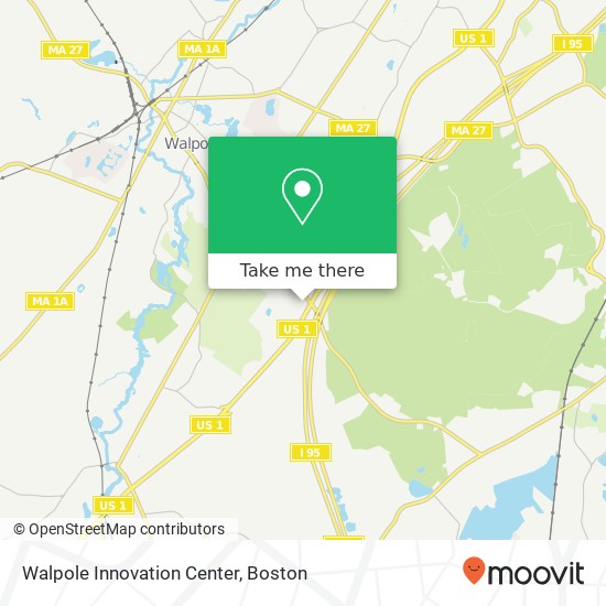 Mapa de Walpole Innovation Center