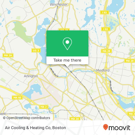 Mapa de Air Cooling & Heating Co