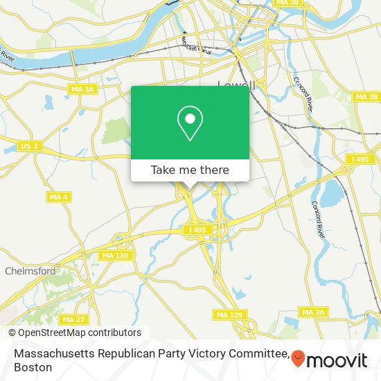 Massachusetts Republican Party Victory Committee map