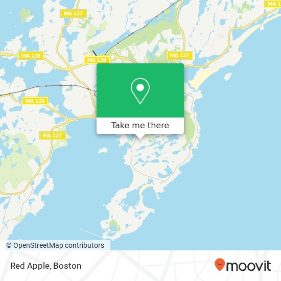 Red Apple map