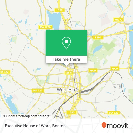 Mapa de Executive House of Worc