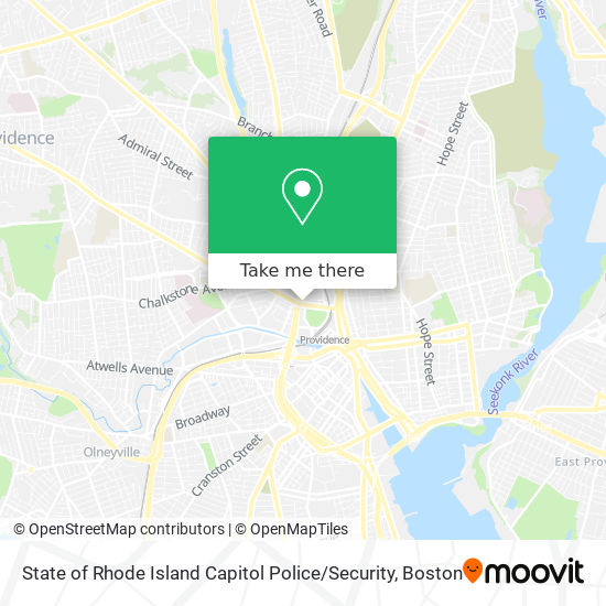 Mapa de State of Rhode Island Capitol Police / Security