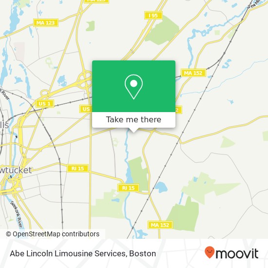 Mapa de Abe Lincoln Limousine Services