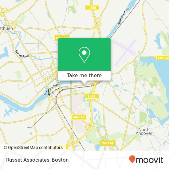 Russet Associates map