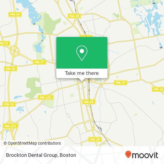 Brockton Dental Group map