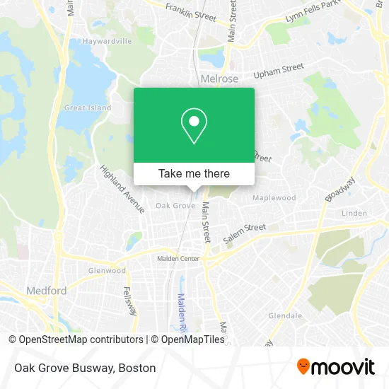 Oak Grove Busway map