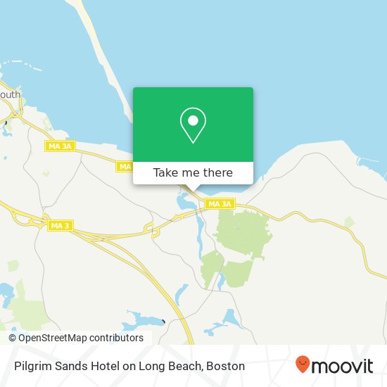 Pilgrim Sands Hotel on Long Beach map