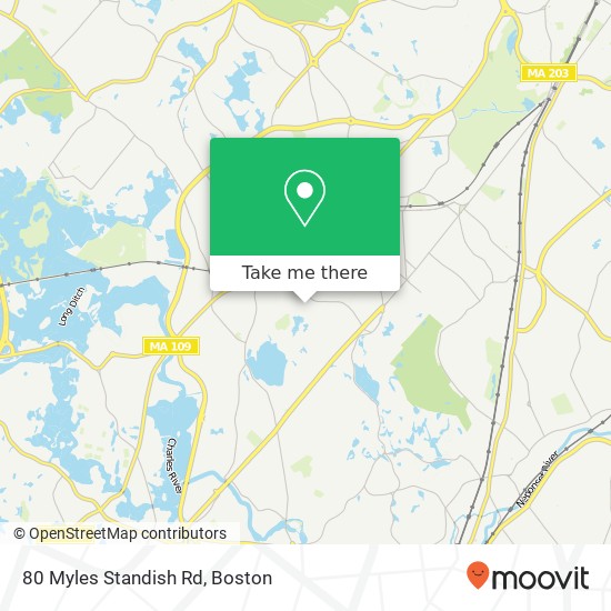 Mapa de 80 Myles Standish Rd