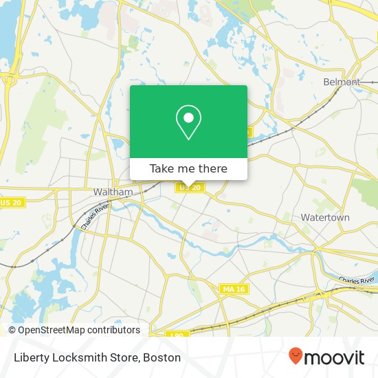 Liberty Locksmith Store map