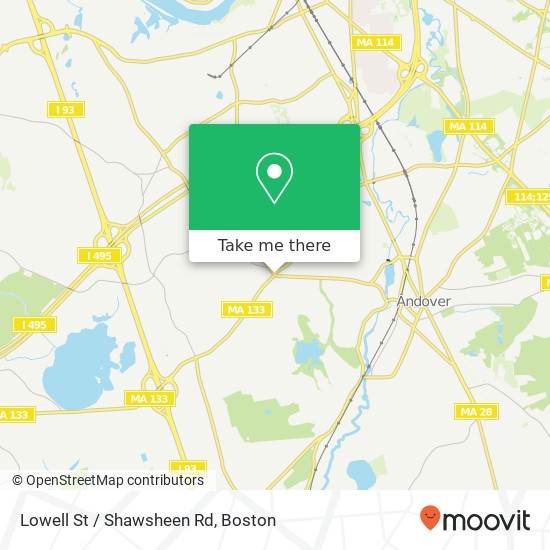 Lowell St / Shawsheen Rd map