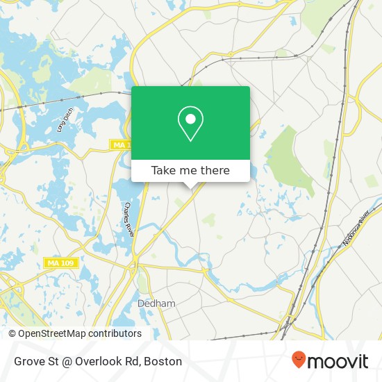Grove St @ Overlook Rd map