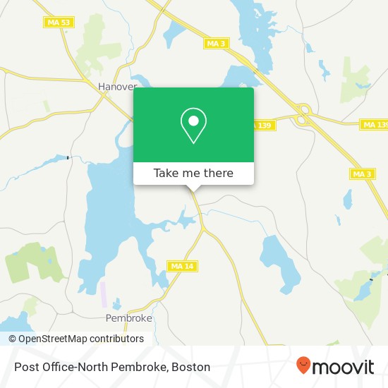 Mapa de Post Office-North Pembroke