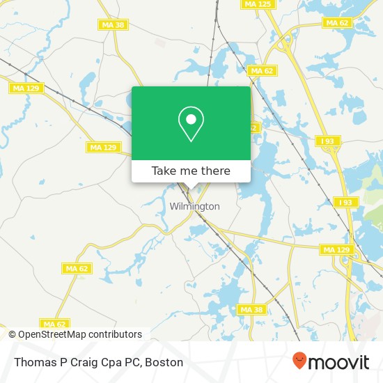 Thomas P Craig Cpa PC map