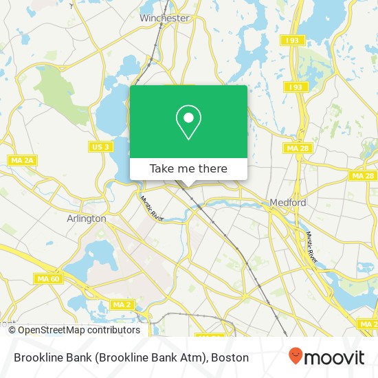 Brookline Bank (Brookline Bank Atm) map