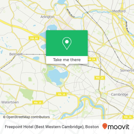 Freepoint Hotel (Best Western Cambridge) map