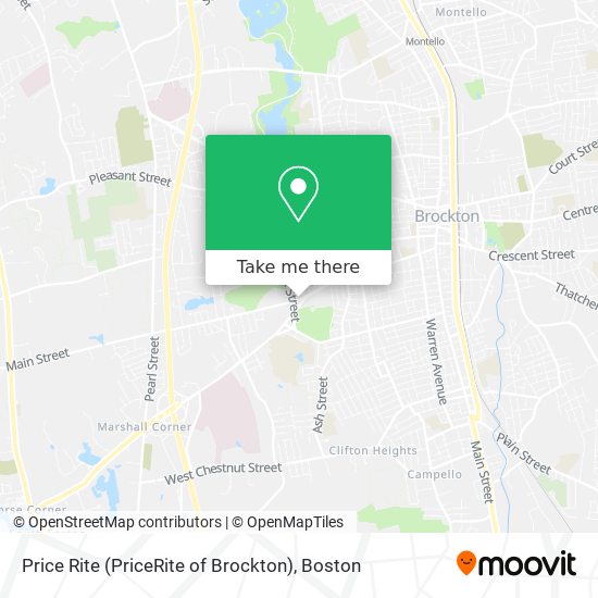 Price Rite (PriceRite of Brockton) map