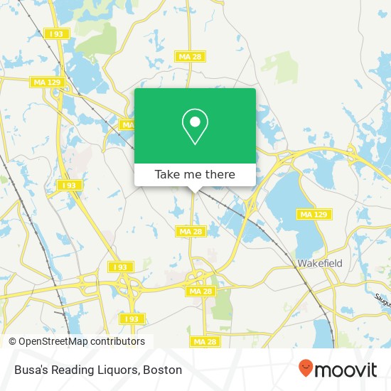 Mapa de Busa's Reading Liquors