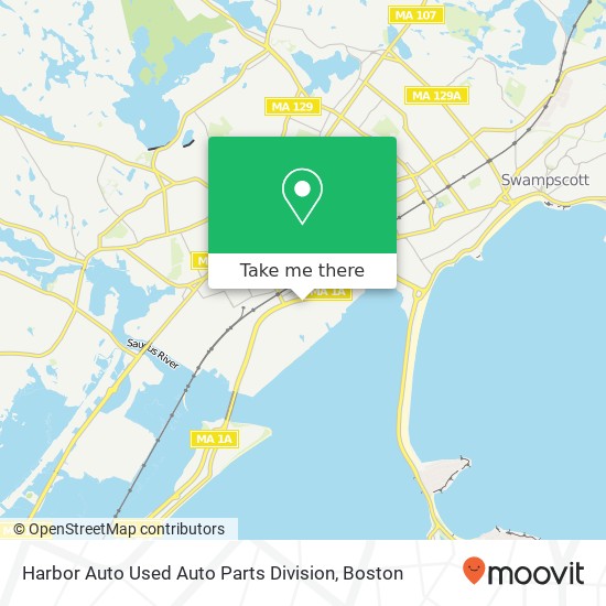 Mapa de Harbor Auto Used Auto Parts Division