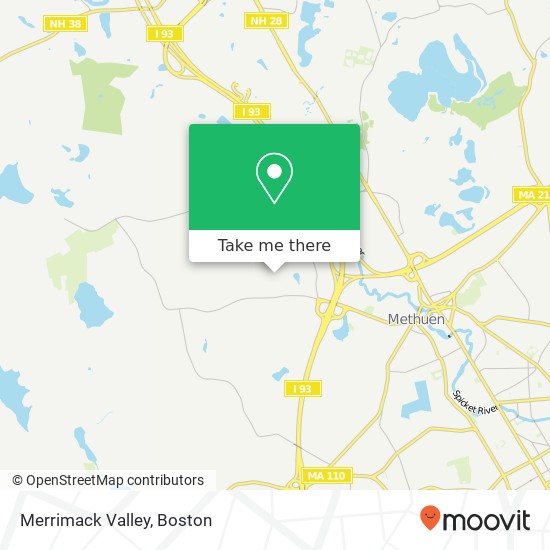 Mapa de Merrimack Valley