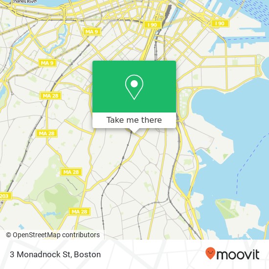 3 Monadnock St map