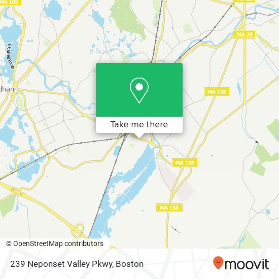 Mapa de 239 Neponset Valley Pkwy