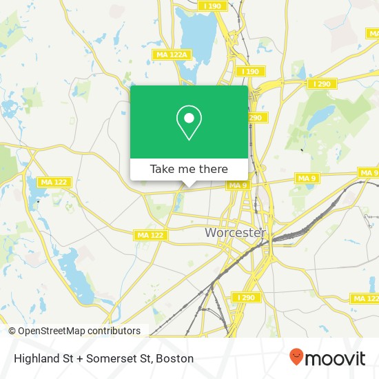 Mapa de Highland St + Somerset St