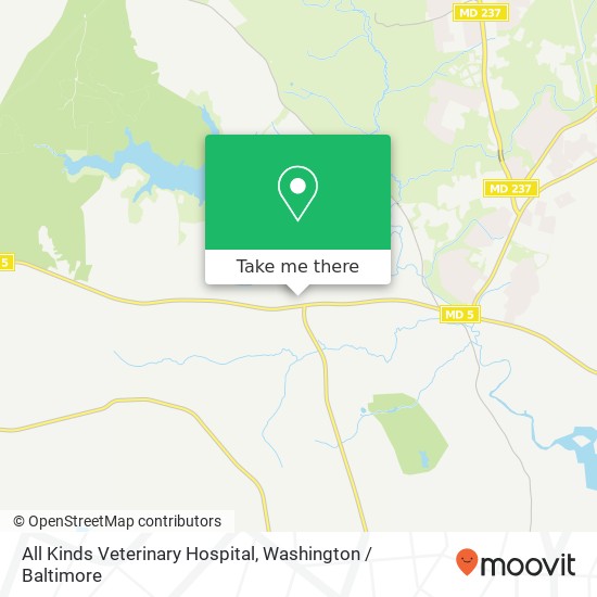 Mapa de All Kinds Veterinary Hospital, 20865 Callaway Village Way