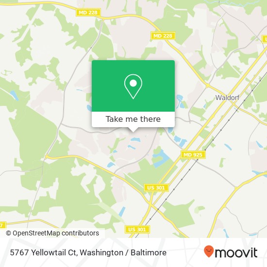 Mapa de 5767 Yellowtail Ct, Waldorf, MD 20603