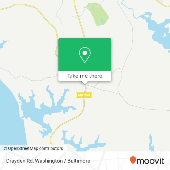 Mapa de Drayden Rd, Valley Lee, MD 20692