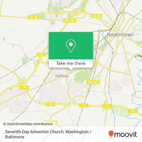 Mapa de Seventh-Day Adventist Church, 17805 Sherman Ave