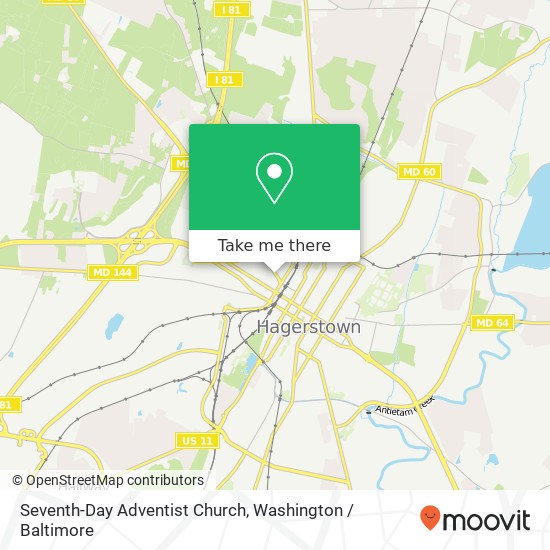 Mapa de Seventh-Day Adventist Church, 451 Salem Ave