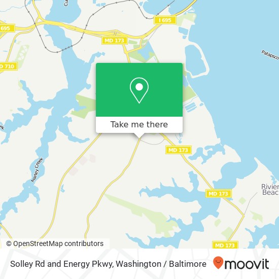 Mapa de Solley Rd and Energy Pkwy, Curtis Bay, MD 21226