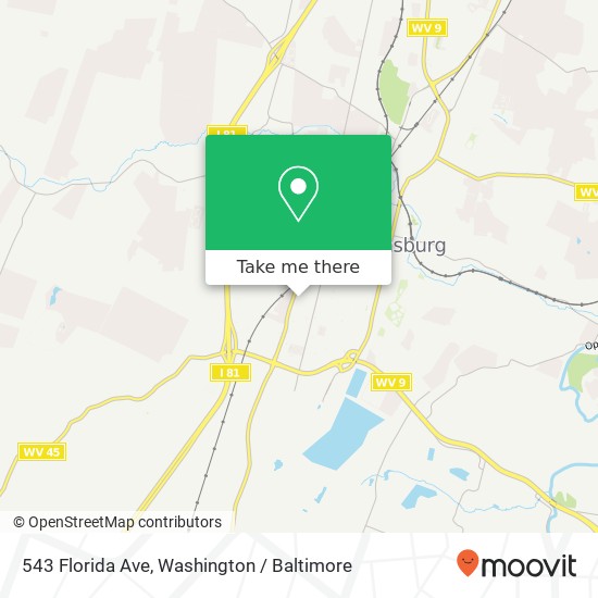 543 Florida Ave, Martinsburg, WV 25401 map