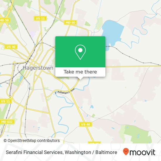 Mapa de Serafini Financial Services, 1110 Opal Ct