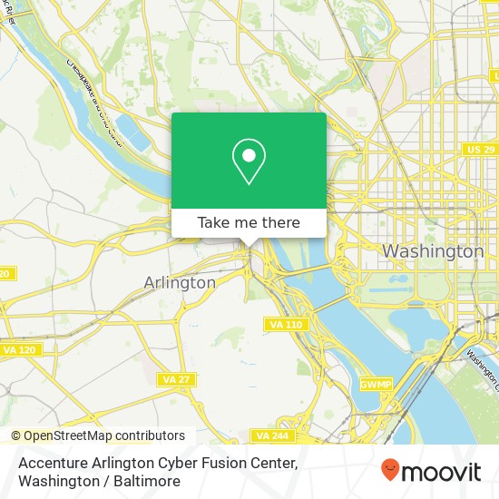 Accenture Arlington Cyber Fusion Center, 1201 Wilson Blvd map