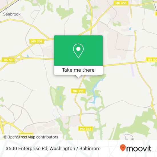 3500 Enterprise Rd, Bowie, MD 20721 map